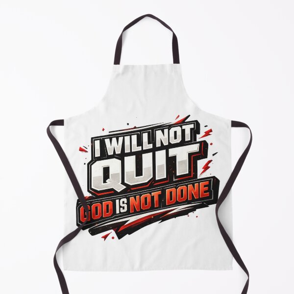 Item preview, I WILL NOT QUIT — GOD IS NOT DONE designed and sold by Divine-Living.