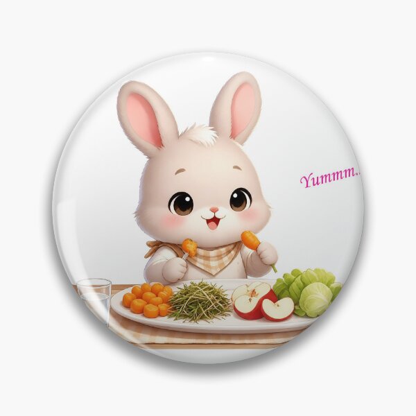 Item preview, Cute, lovely Bunny Having Delicious Meal designed and sold by Pim-Crystal.