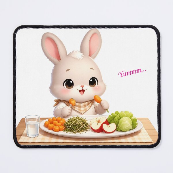 Item preview, Cute, lovely Bunny Having Delicious Meal designed and sold by Pim-Crystal.