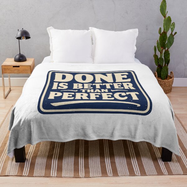 Item preview, Done Is Better Than Perfect Motivational Quote | Productivity Mindset Design designed and sold by Love Between Pages.
