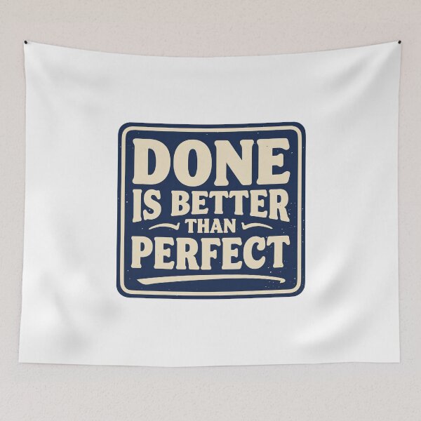Item preview, Done Is Better Than Perfect Motivational Quote | Productivity Mindset Design designed and sold by Love Between Pages.