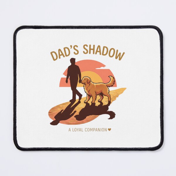 Item preview, Dad's Shadow Golden Retriever Dog Dad Emotional T-Shirt designed and sold by Ashley critters.