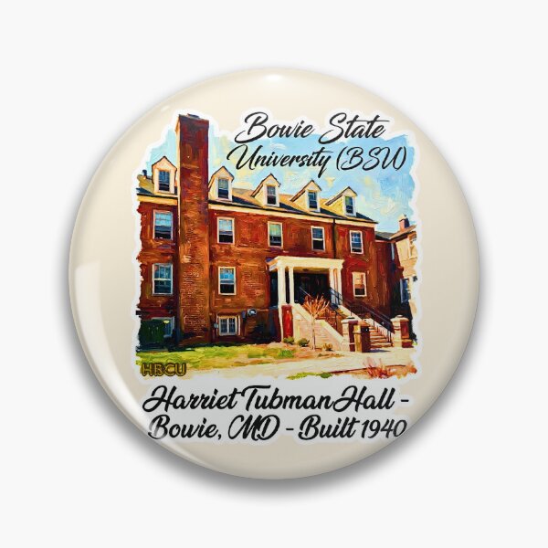 Item preview, Bowie State University Harriet Tubman Hall Impressionist Oil Painting Sticker Style designed and sold by EvergreenPark - Tee Studio.