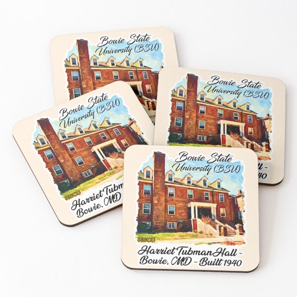 Item preview, Bowie State University Harriet Tubman Hall Impressionist Oil Painting Sticker Style designed and sold by EvergreenPark - Tee Studio.