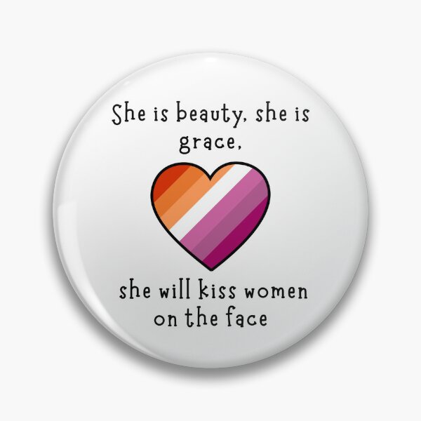 Item preview, She is Beauty, She is Grace, Lesbian Flag designed and sold by CarefulCreation.