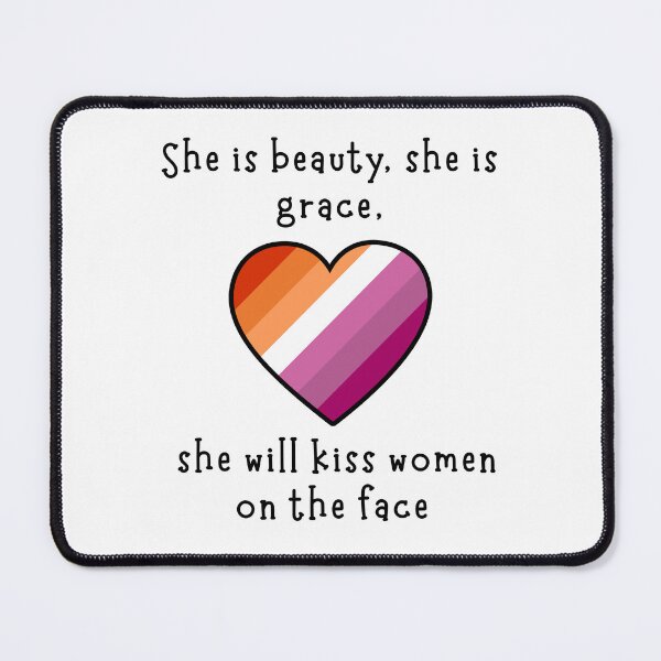 Item preview, She is Beauty, She is Grace, Lesbian Flag designed and sold by CarefulCreation.