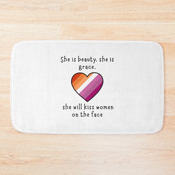Item preview, She is Beauty, She is Grace, Lesbian Flag designed and sold by CarefulCreation.