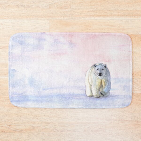 Item preview, Polar bear in the icy dawn designed and sold by savousepate.