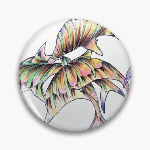 Item preview, Psychedelic Rainbow Striped Dolphins Group designed and sold by PrismSketchy.