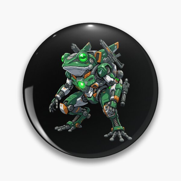 Item preview, Mecha Frog Cybernetic Robot Warrior designed and sold by Rexusstain.