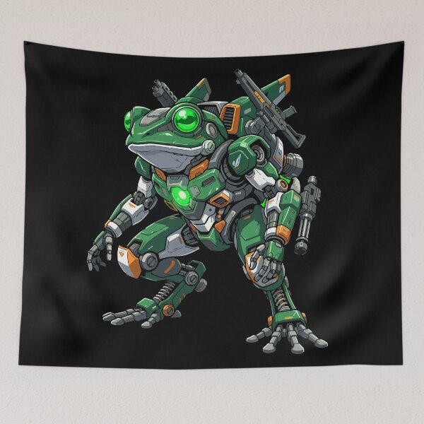 Item preview, Mecha Frog Cybernetic Robot Warrior designed and sold by Rexusstain.