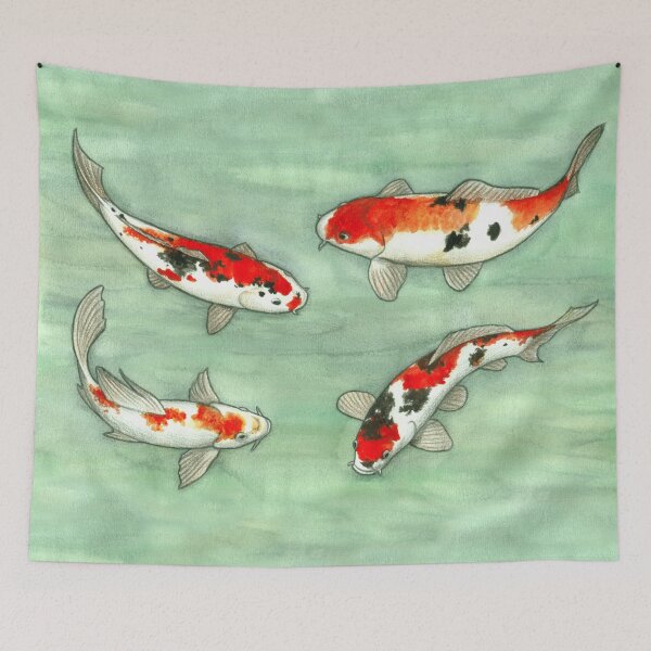 Item preview, La ronde des carpes koi designed and sold by savousepate.