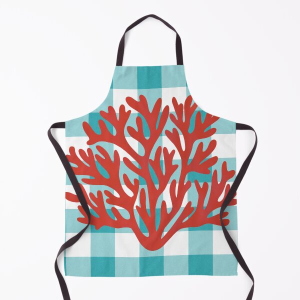 Item preview, Blue plaid and coral designed and sold by Ana Gorozpe.