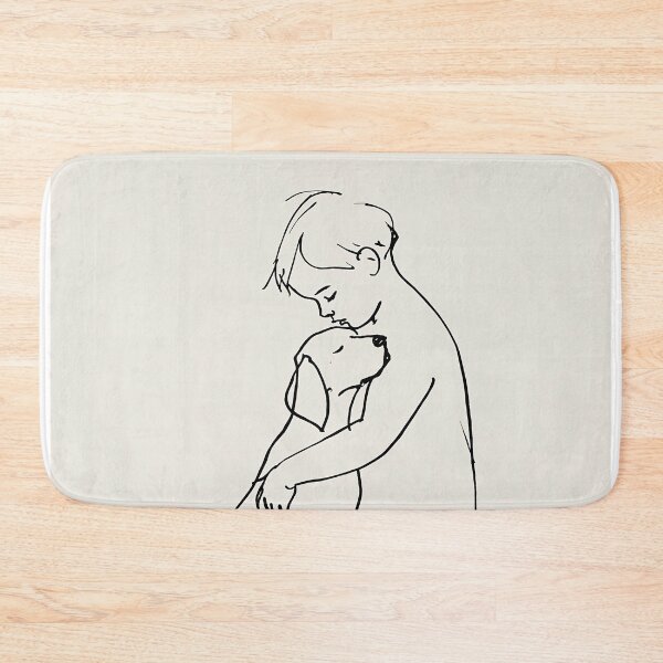 Item preview, Child Embracing a German Shorthaired Pointer designed and sold by lautir.