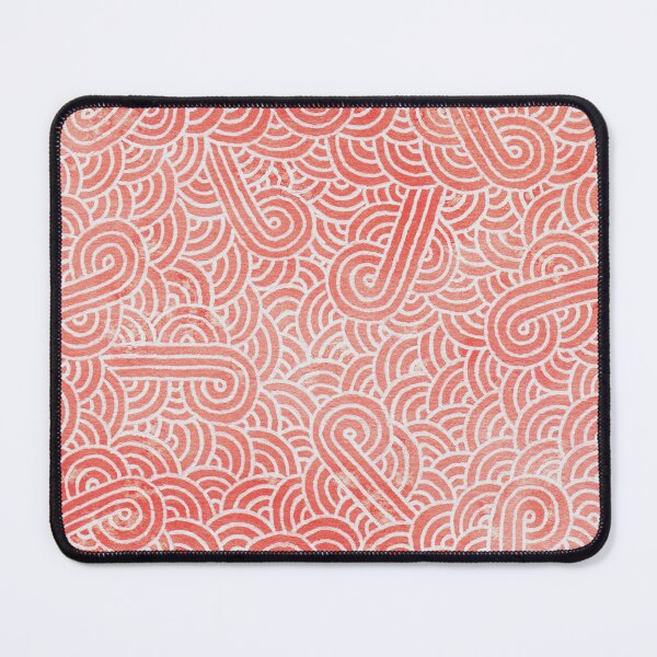 Item preview, Peach echo and white swirls doodles designed and sold by savousepate.