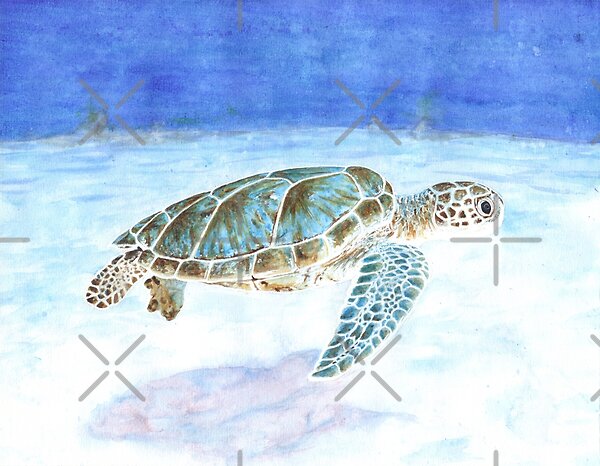 Sea turtle underwater by savousepate | Redbubble