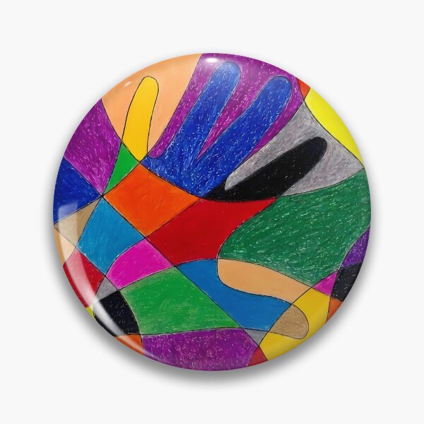 Artikelvorschau, Farbenfrohe abstrakte geometrische Handkunst entworfen und verkauft von NaphiArtPrints.