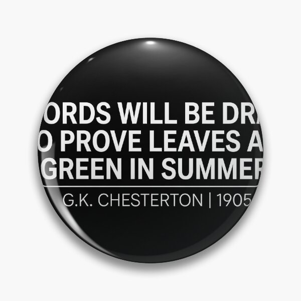 Item preview, Swords Will Be Drawn G.K. Chesterton Quote Minimalist Streetwear Prophecy designed and sold by EdGraphy.