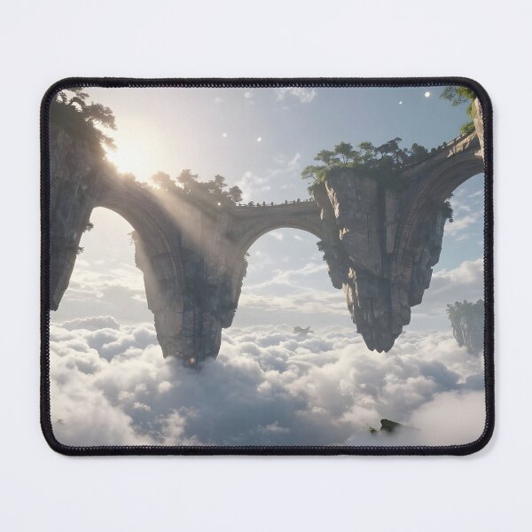 Item preview, Sky Arches – Epic Floating Islands Fantasy Art designed and sold by LittleBigGifts.