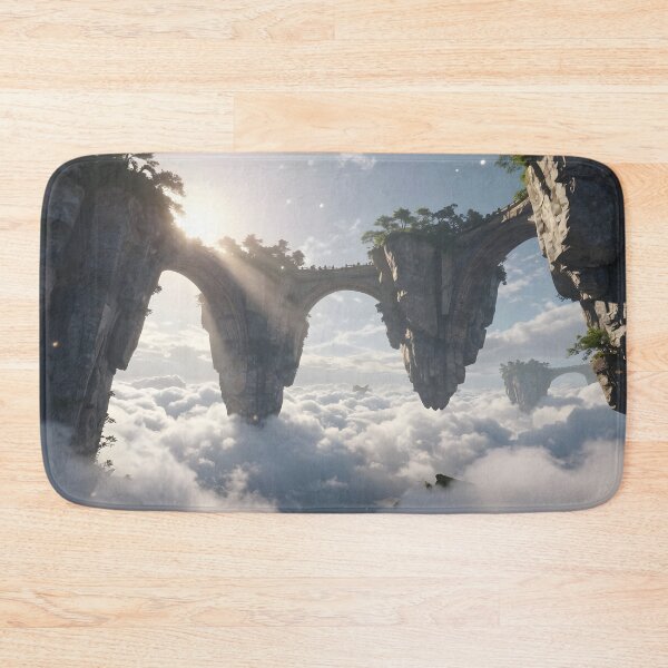 Item preview, Sky Arches – Epic Floating Islands Fantasy Art designed and sold by LittleBigGifts.