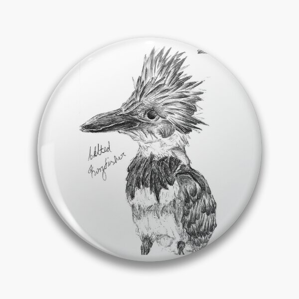 Item preview, The belted kingfisher designed and sold by Birdart-to.