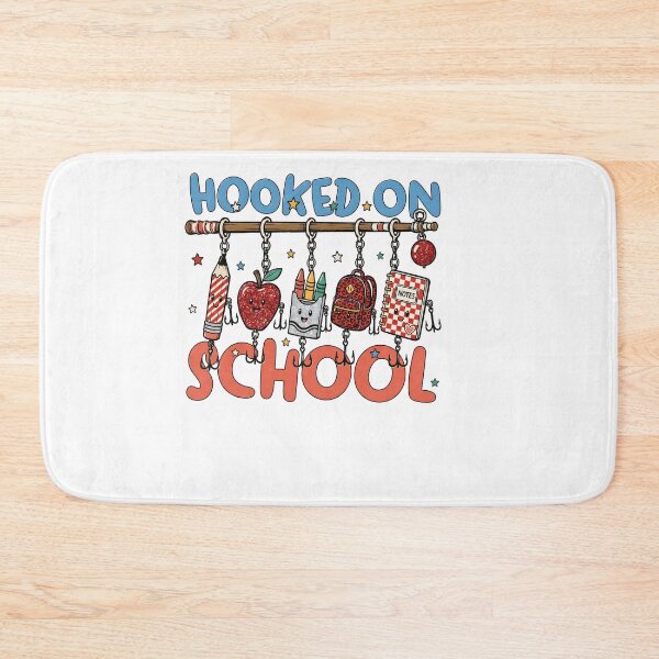Item preview, Hooked On School Fishing Kids Cute Teacher designed and sold by KroghDs.