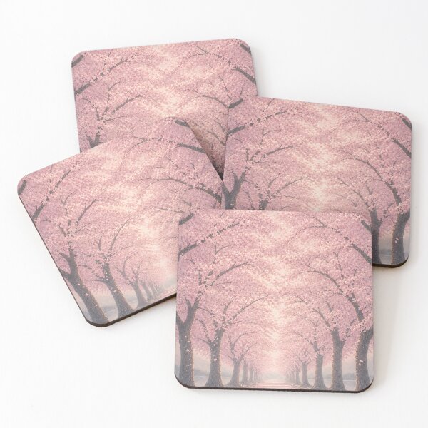 Item preview, Cherry Blossom Tunnel Wall Art – Japanese Sakura Avenue, Pink Spring Landscape Poster, Sticker, Mug & Phone Case designed and sold by Tomoyo Art.