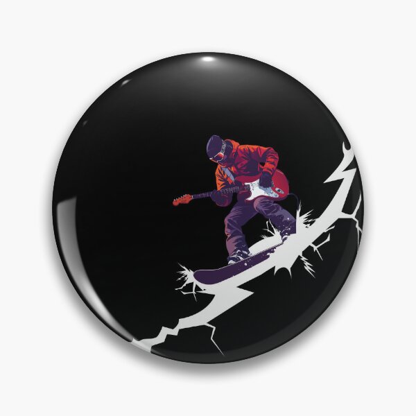 Item preview, Rider on the Storm – Electric Guitar Snowboard Lightning Graphic designed and sold by Mavric Design.