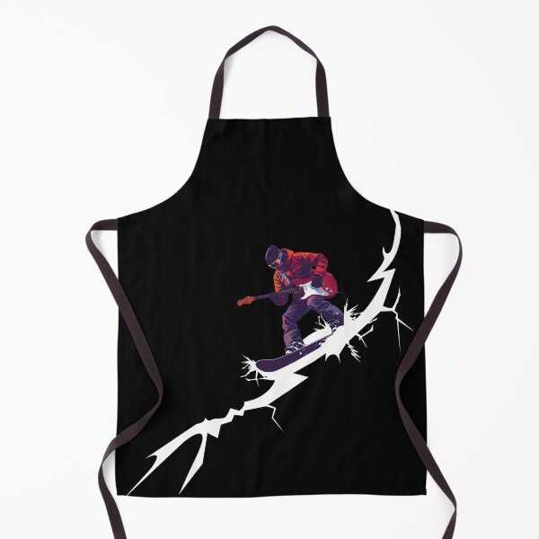 Item preview, Rider on the Storm – Electric Guitar Snowboard Lightning Graphic designed and sold by Mavric Design.