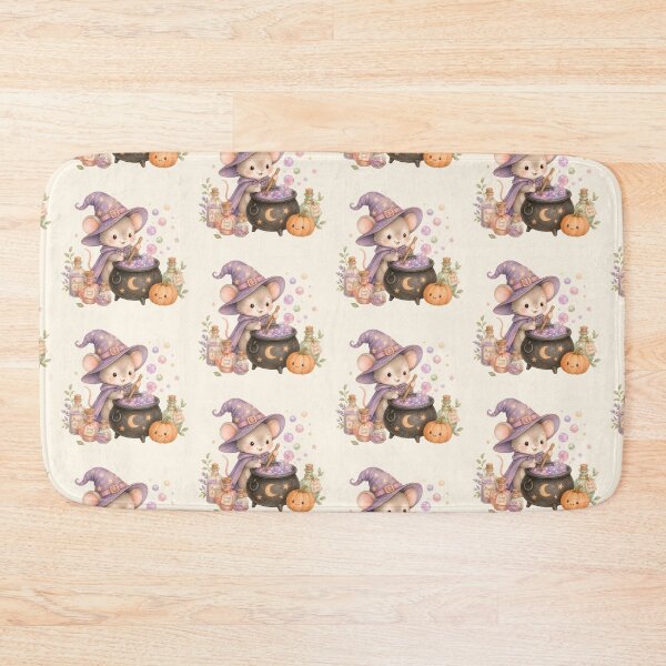 Item preview, Cute Witch Mouse Brewing Magic Potion | Kawaii Halloween Mouse Watercolor Illustration designed and sold by looplandger.