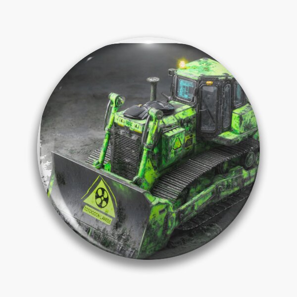 Item preview, Toxic Wasteland Bulldozer – Post-Apocalyptic Industrial Art designed and sold by TOCOCLAWS.