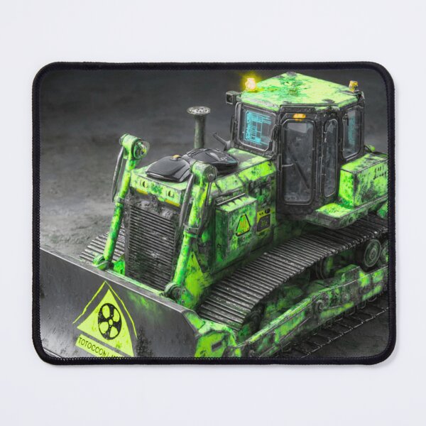 Item preview, Toxic Wasteland Bulldozer – Post-Apocalyptic Industrial Art designed and sold by TOCOCLAWS.