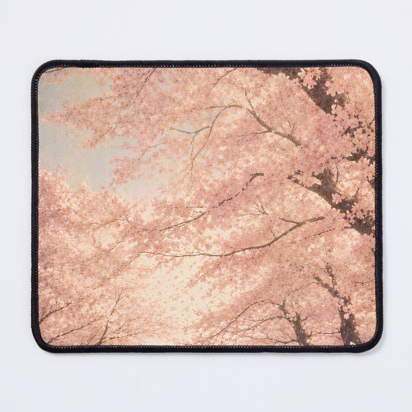 Item preview, Cherry Blossom River Wall Art – Japanese Sakura Landscape, Pink Spring Nature Poster, Sticker, Mug & Phone Case designed and sold by Tomoyo Art.