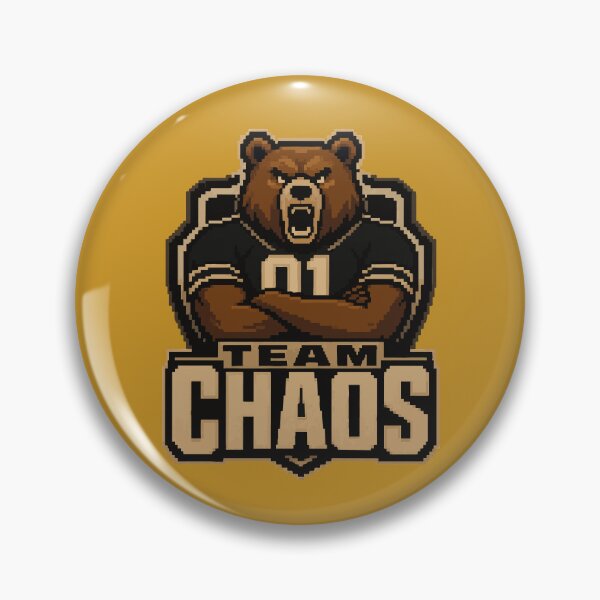 Item preview, Pixel Art Team Chaos Varsity Bear Mascot design | Retro 8-Bit Sports Parody Jersey for Game Day & Bear Lovers designed and sold by AbderraimArt.