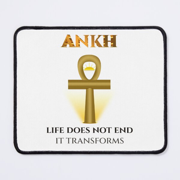 Item preview, Ankh · Life Does Not End It Transforms · Egyptian Rebirth Art · Ancient Egypt · Eternal Life Quote designed and sold by PharaohDArt.