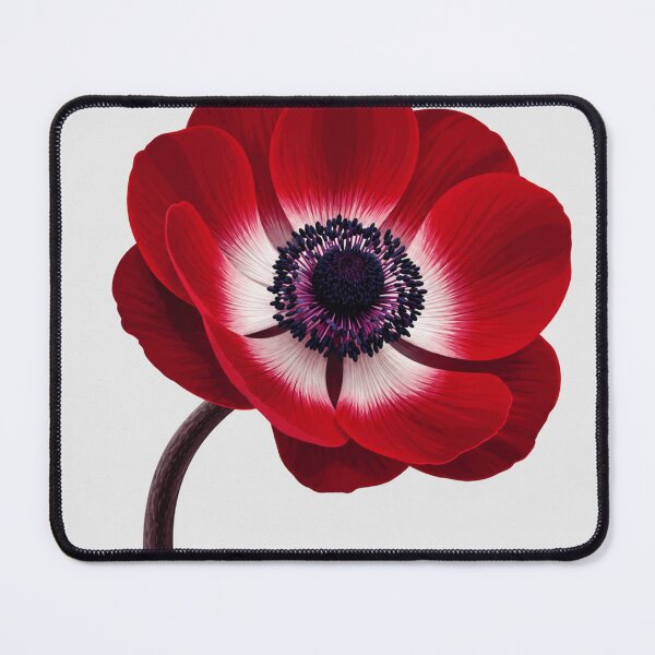 Item preview, Red Anemone Botanical Illustration designed and sold by minbadesign.