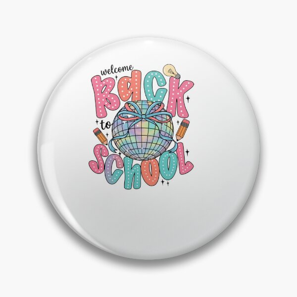 Item preview, Retro Neon Back To School Disco Bow Kids Teacher designed and sold by KroghDs.