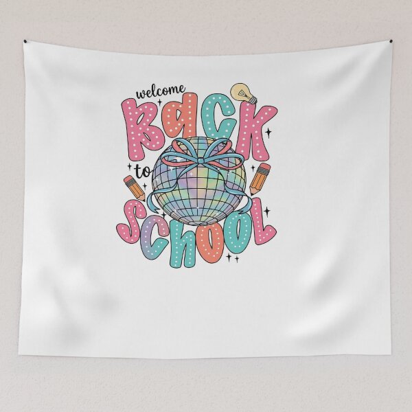 Item preview, Retro Neon Back To School Disco Bow Kids Teacher designed and sold by KroghDs.