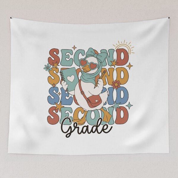 Item preview, Niños gansos de segundo grado estilo retro: regreso a clases designed and sold by KroghDs.