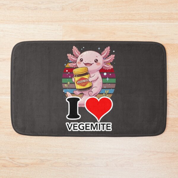 Item preview, Cute Axolotl I Love Vegemite Retro Sunset Aesthetic designed and sold by LOVEARTDESIGN.