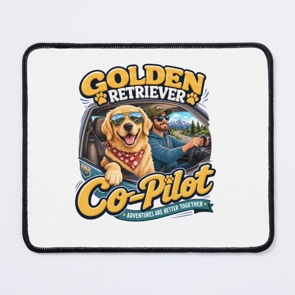 Item preview, Golden Retriever Co-Pilot Dog Dad Kawaii T-Shirt designed and sold by Ashley critters.