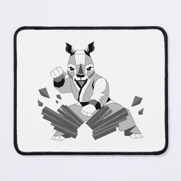 Item preview, Rey the Rhino – Board Breaking Karate Champion designed and sold by MORRAx.