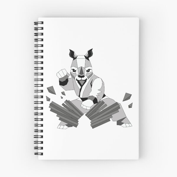 Item preview, Rey the Rhino – Board Breaking Karate Champion designed and sold by MORRAx.
