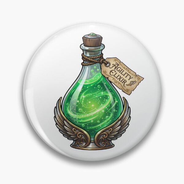 Item preview, Agility Elixir Winged Potion Bottle designed and sold by WalkirPG.