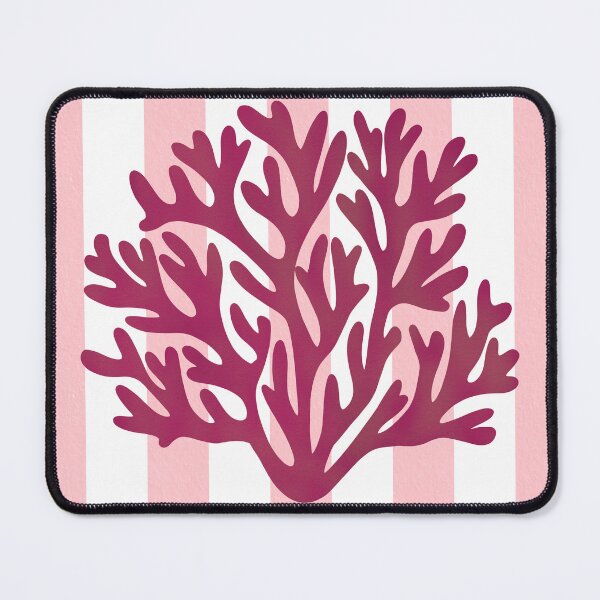 Item preview, Red coral and pink stripes designed and sold by Ana Gorozpe.