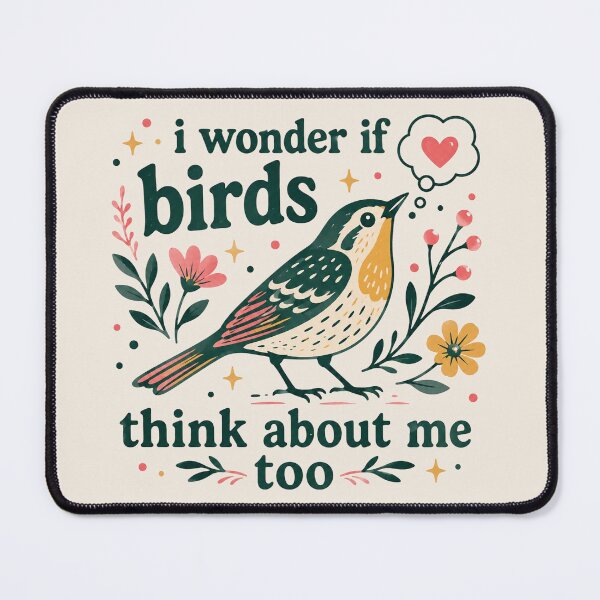 Item preview, I Wonder If Birds Think About Me Too Bird Shirt, Funny Bird Watching T-Shirt designed and sold by Sprinkle12345.