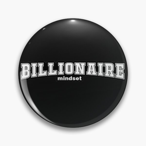 Item preview, Billionaire Mindset Varsity Typography - Entrepreneur Motivation Sticker designed and sold by Scro-Ciob-Shop.