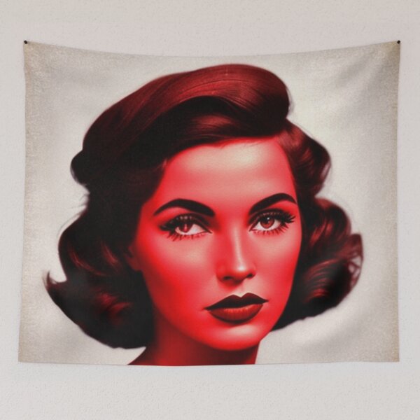 Item preview, Red Female Portrait designed and sold by RAISC.