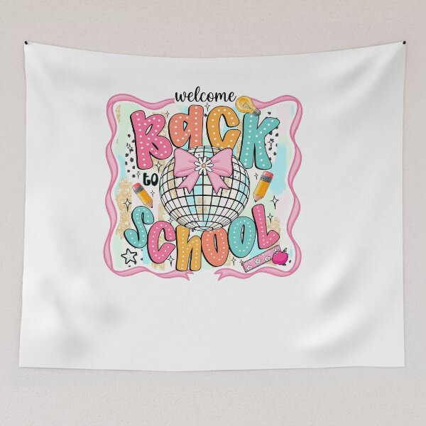 Item preview, Retro Back To School Disco Bow Kids Teacher designed and sold by KroghDs.
