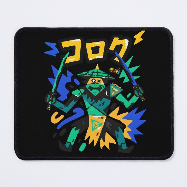 Item preview, Korog Demon Samurai — コログ Dual Sword Oni Spirit Japanese Cartoon Art designed and sold by Timelyrelic.